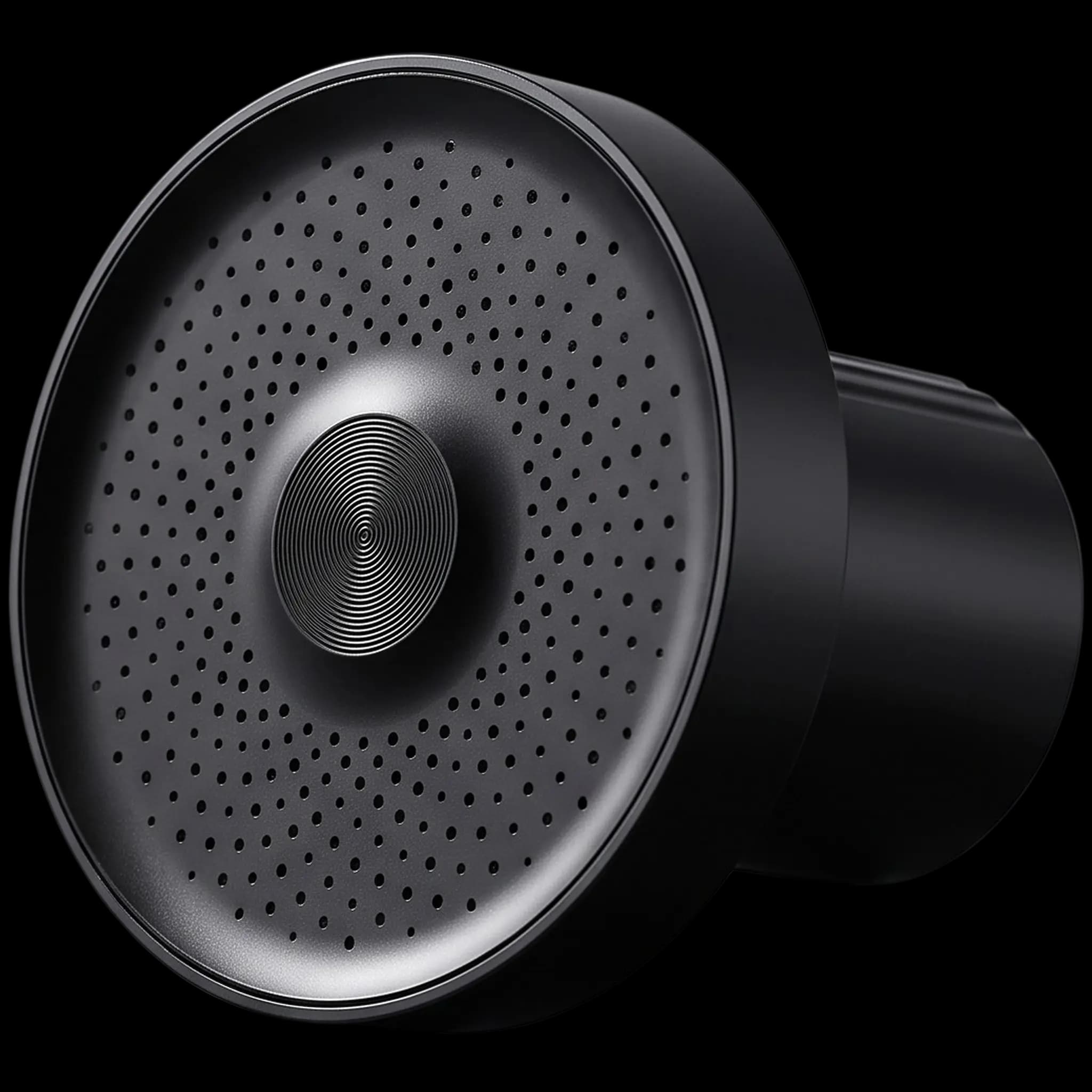 The Siren Filtered Showerhead in Midnight Black