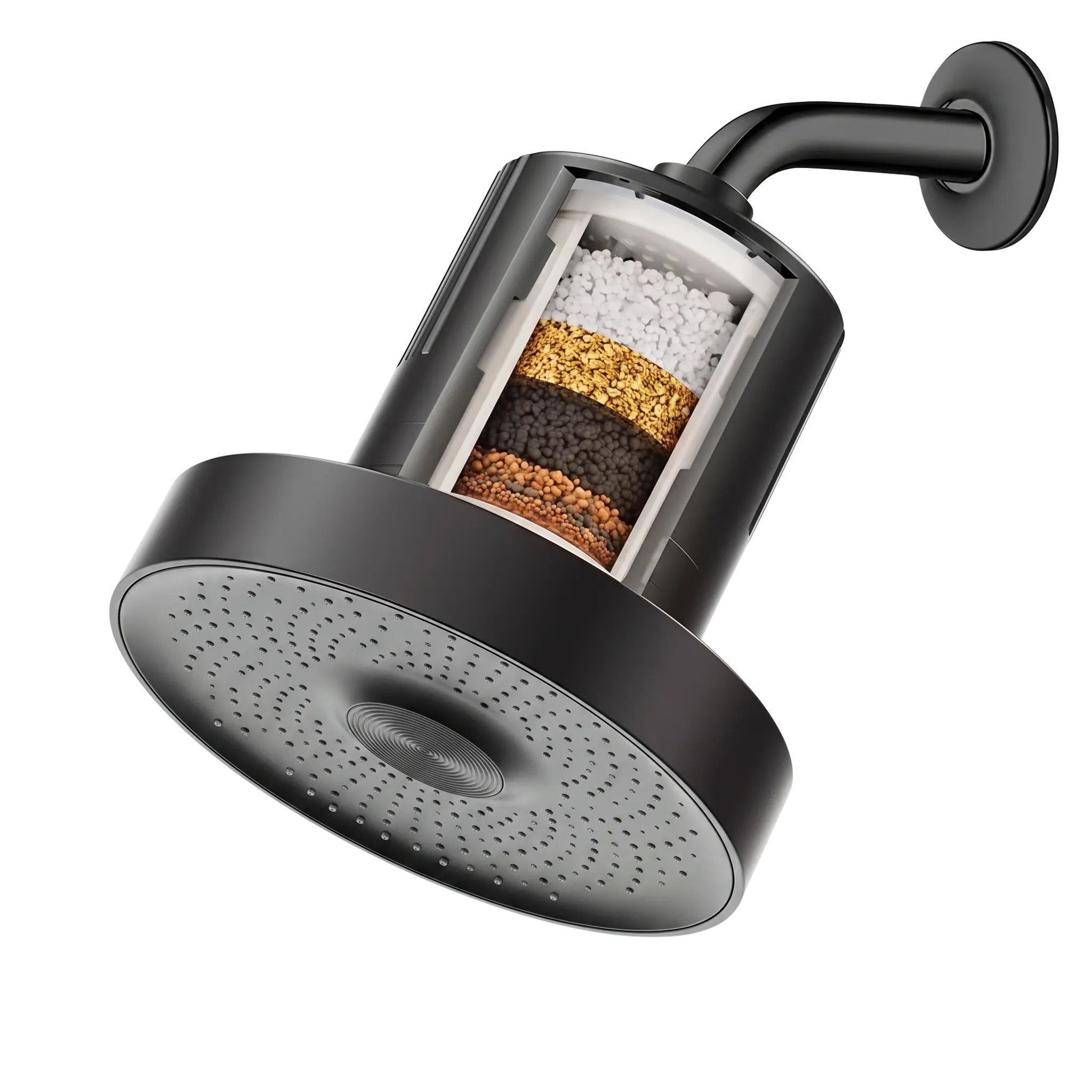 Cross section of the Siren filtered showerhead cartridge